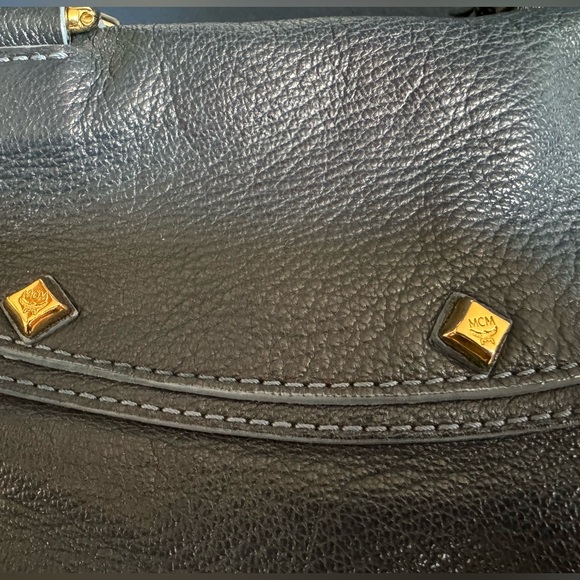 🎄MCM Pristine Navy Satchel! - Picture 13 of 14